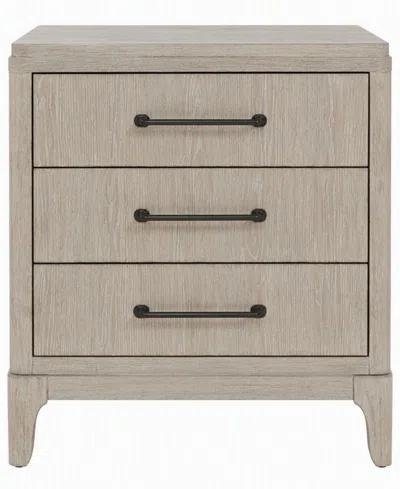 Macy's Sadie Three Drawer Wood Nightstand,  Exclusive In Open