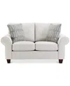 Macy's Saeville 66" Fabric Loveseat, Created For  In Pearl