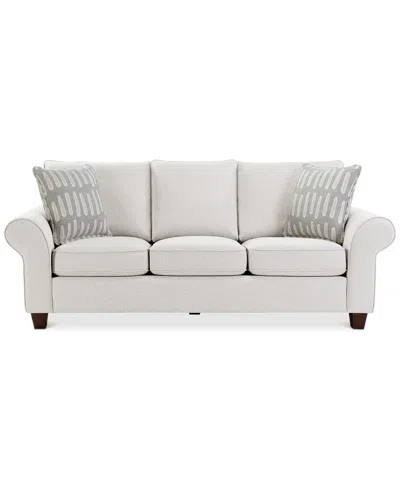 Macy's Saeville 90" Fabric Sofa, Created For  In Pearl