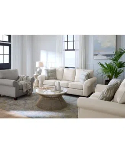 Macy's Saeville Fabric Sofa Collection Created For Macys In Pearl