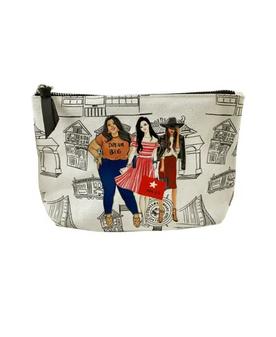 Macy's San Francisco Cosmetic Bag, Created For  In Natural Canvas