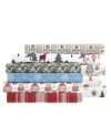 Macy's Sanders Holiday Printed Microfiber Sheet Set In Multi