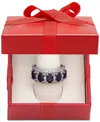 Macy's Sapphire (2-7/8 Ct. T.w.) & Diamond (1/3 Ct. T.w.) Ring In 14k White Gold (also In Emerald, Tanzanit In Sapphire,white Gold