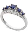 Macy's Sapphire (3/4 Ct. T.w.) & Diamond (1/6 Ct. T.w.) Ring In 14k Gold (also Available In Ruby & Emerald)