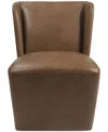 Macy's Seham Faux Leather Dining Chair, Created For  In Brown
