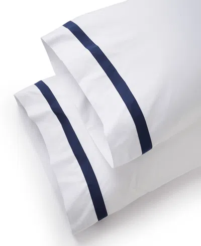 Macy's Sferra Estate Woven Cotton Pillowcase Pair, Standard In White