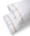 Macy's Estate Woven Cotton Pillowcase Pair, Standard In White,sand
