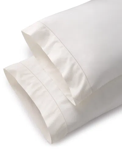 Macy's Sferra Fiona Sateen Cotton Pillowcase, Standard In Ivory