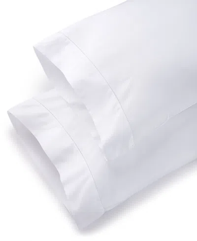 Macy's Sferra Fiona Sateen Cotton Pillowcase, Standard In White