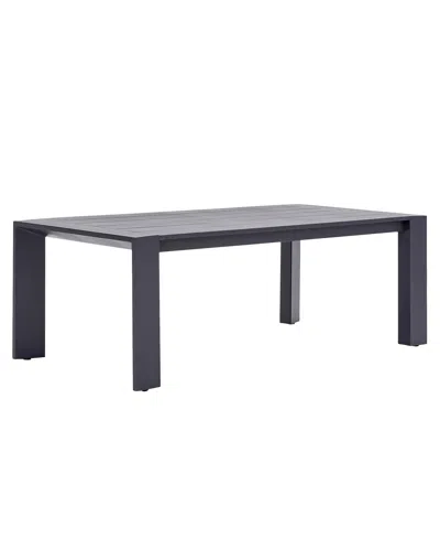 Macy's Sienna 84" Outdoor Aluminum Dining Table, Created For  In Gray