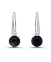 Macy's Silver Plated Hardwired Fishhook Earrings In Metallic