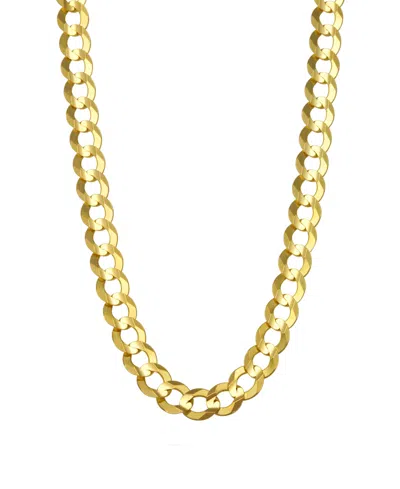 Macy's Solid Curb Chain 24" Necklace In 10k Yellow Gold