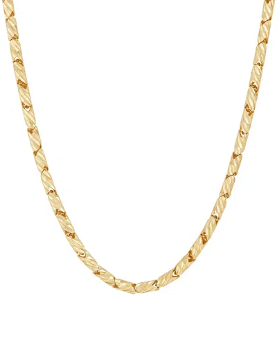 Macy's Solid Oval Link Chain Necklace In 10k Yellow Gold