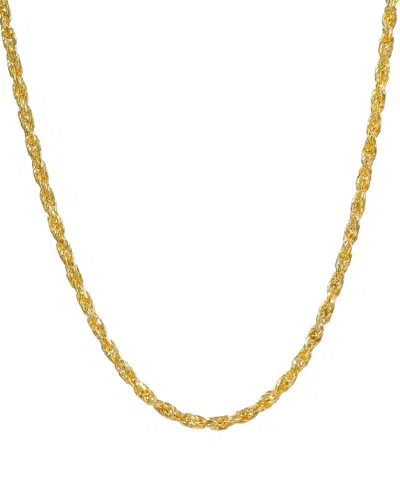 Macy's Solid Rope Chain 18" Necklace In 10k Yellow Gold