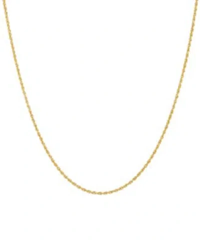 Macy's Macys Solid Rope Chain Necklace In 14k Yellow Gold Collection