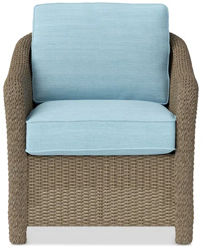 Macy's Sonetta Outdoor Lounge Chair, Created For  In Spa Light Blue