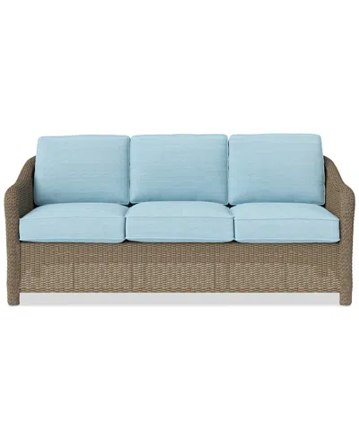 Macy's Sonetta Outdoor Sofa, Created For  In Spa Light Blue