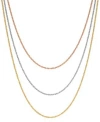 Macy's 14k Gold 14k White Gold 14k Rose Gold Necklaces 16 20 Wheat Chain 9 10mm In White Gold