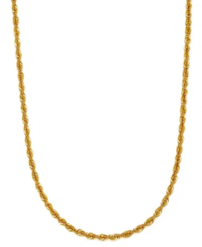 MACY'S SPARKLE ROPE 20" CHAIN NECKLACE (3MM) IN 14K GOLD