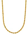 Macy's Sparkle Rope Link 20" Chain Necklace (3.6mm) In 14k Gold In Yellow Gold