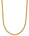 Macy's Sparkle Rope Link 24" Chain Necklace (3-5/8mm) In 14k Gold In Yellow Gold