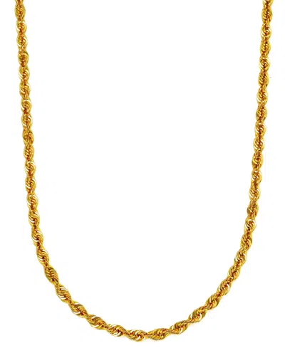 Macy's Sparkle Rope Link 24" Chain Necklace (3-5/8mm) In 14k Gold In Yellow Gold
