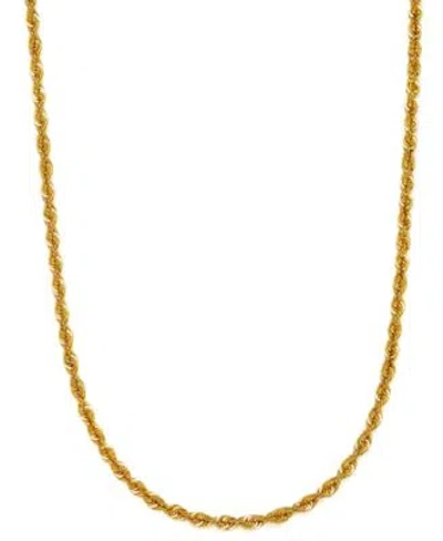Macy's Sparkle Rope Link Chain Necklace 3mm Collection In 14k Gold In Yellow Gold