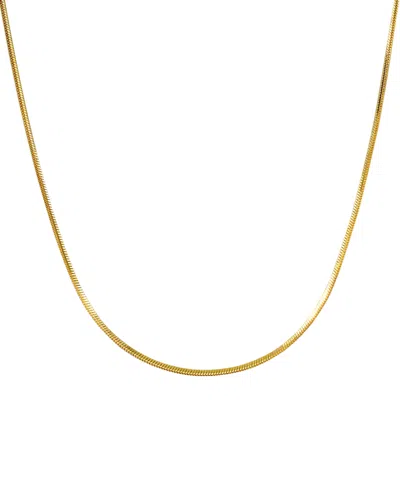 Macy's Square Snake Chain 18" Necklace In 10k Yellow Gold