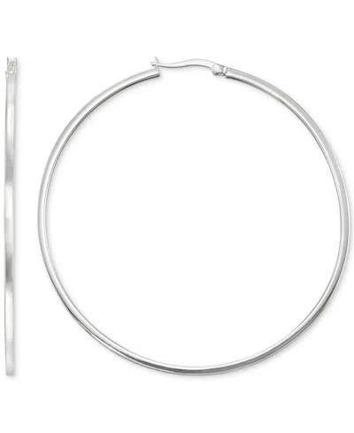 Macy's Square Tube Hoop Earrings In 14k Gold Vermeil, 60mm (also In Sterling Silver)