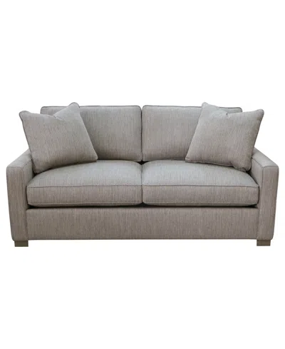 Macy's Stacia 73" Fabric Deep-seated Apartment Sofa In Gray