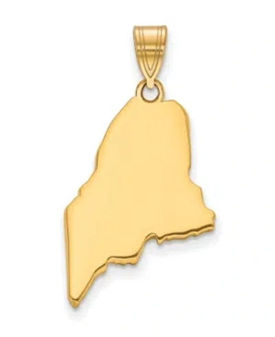 Macy's State Charm In 14k Yellow Gold In Maine