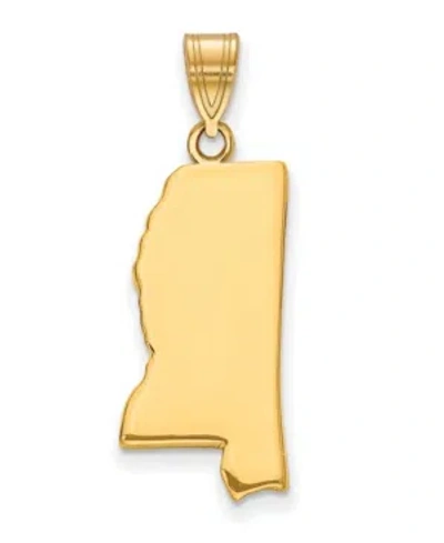 Macy's State Charm In 14k Yellow Gold In Mississippi