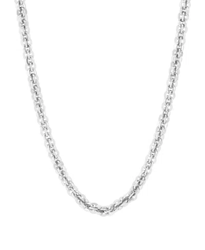 Macy's Sterling Silver Link Chain Necklace With Lobster Clasp