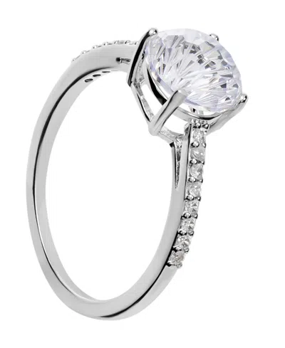 Macy's Sterling Silver Starlight Cubic Zirconia Ring In Crystal