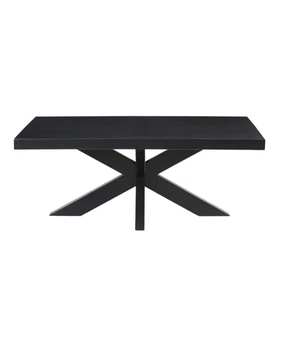 Macy's Steve Silver Harris 48" Wood Cocktail Table In Black