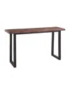 Macy's Steve Silver Jennings 60" Live Edge Wood Sofa Bar Table