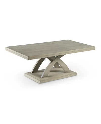Macy's Steve Silver Jocelyn 48" Wooden Cocktail Table In Gray