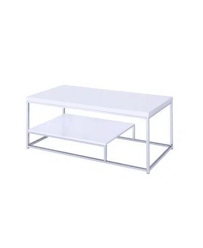 Macy's Steve Silver Lucia 47" Laminate Cocktail Table In White