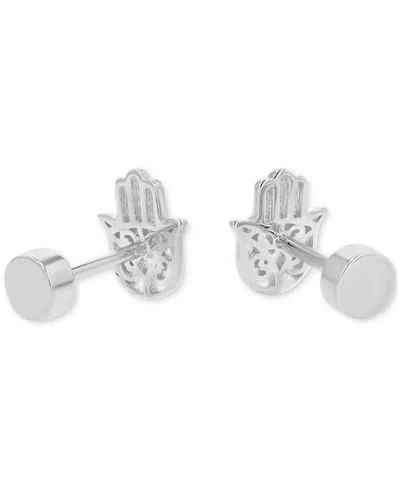 Macy's Stud Earrings In Sterling Silver