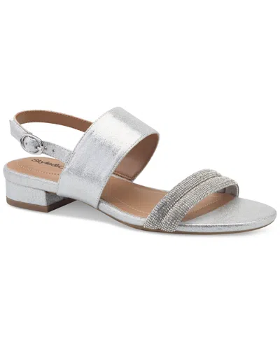 Macy's Style & Co Selbiee Slingback Dress Sandals, Created For  In Silver