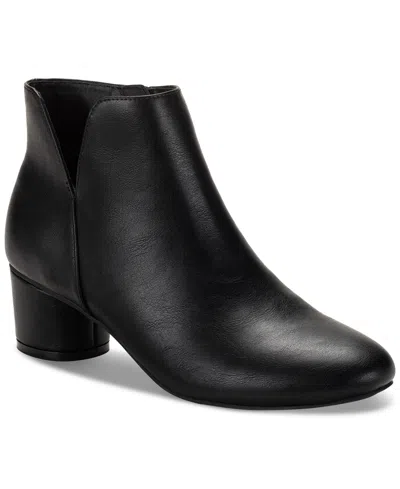 Macy's Women's Aislaa Block Heel Ankle Booties, Created For  In Black Sm