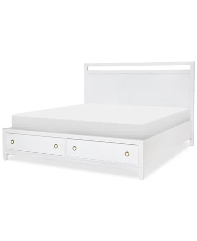 Macy's Summerland Panel King Storage Bed In White