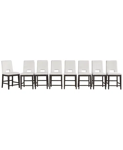 Macy's Summit 8-piece Counter Chair Set,  Exclusive In Animal Print