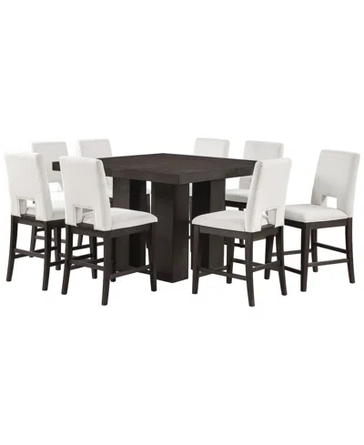 Macy's Summit 9-piece Dining Set (counter Table & 8 Counter Chairs),  Exclusive In White