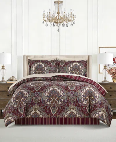 Macy's Sunham Isabella 8-pc. Comforter Sets In Red