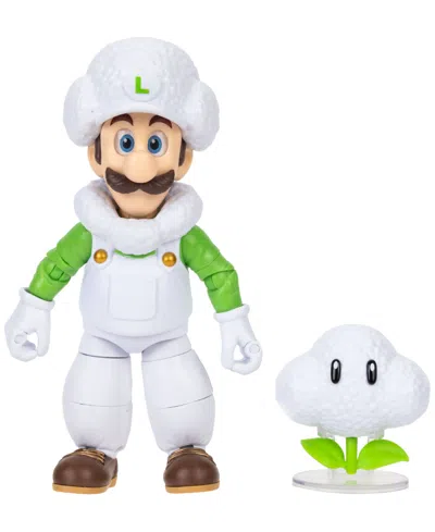 Macy's Super Mario Cloud Luigi 5" 2-piece Action Figure, Ages 3+ In No Color