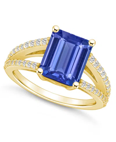 Macy's Tanzanite (3-1/7 Ct. T.w.) And Diamond (1/3 Ct. T.w.) Ring In Gold