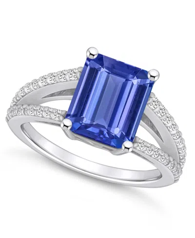 Macy's Tanzanite (3-1/7 Ct. T.w.) And Diamond (1/3 Ct. T.w.) Ring In White Gold