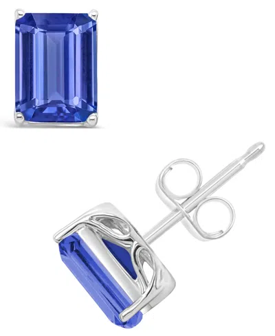 Macy's Tanzanite Stud Earrings (3-3/8 Ct. T.w.) In 14k Yellow Gold (also In 14k White Gold) In Metallic