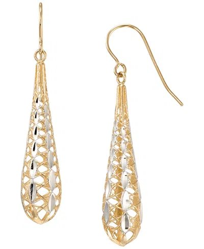 Macy's Teardrop Dangler Earrings In Gold